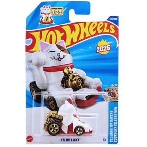Hot Wheels Feline Lucky, Celebration Racers 9/10 [White] 234/250